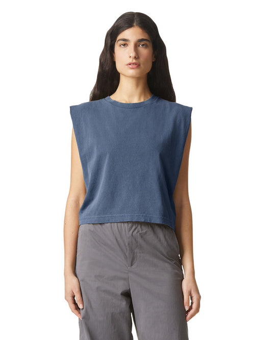 American Apparel 307GD Heavyweight Muscle Tee — Faded Navy