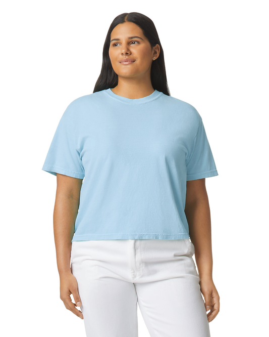 Comfort Colors 3023CL Heavyweight Women's Boxy Tee — Chambray