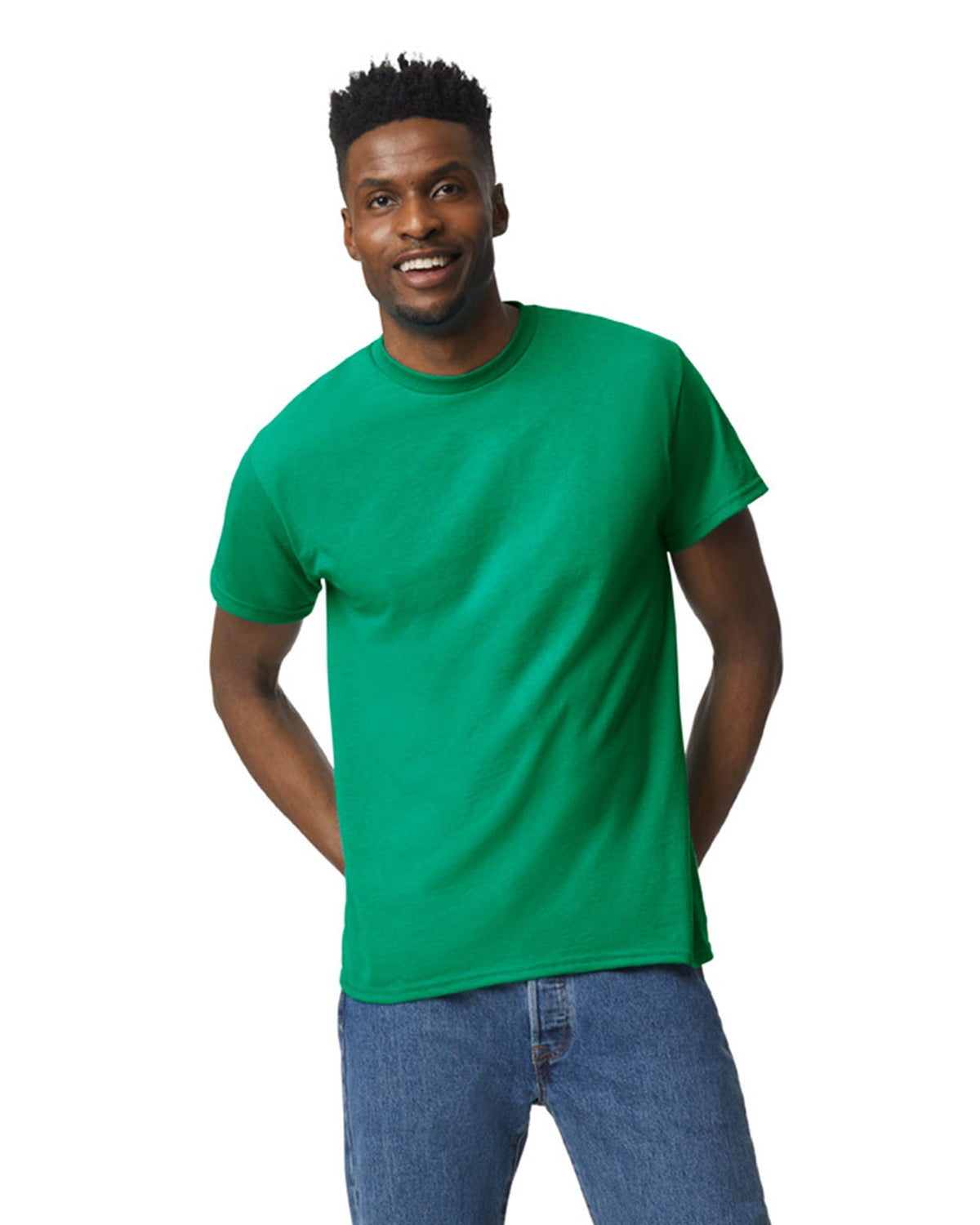 Gildan 8000 DryBlend Tee — Kelly Green