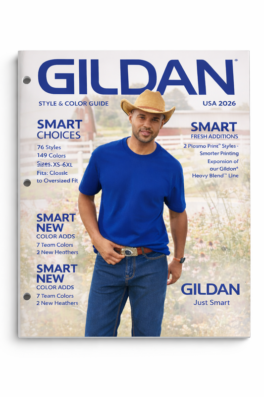 Gildan 2026 Style & Color Guide Catalog