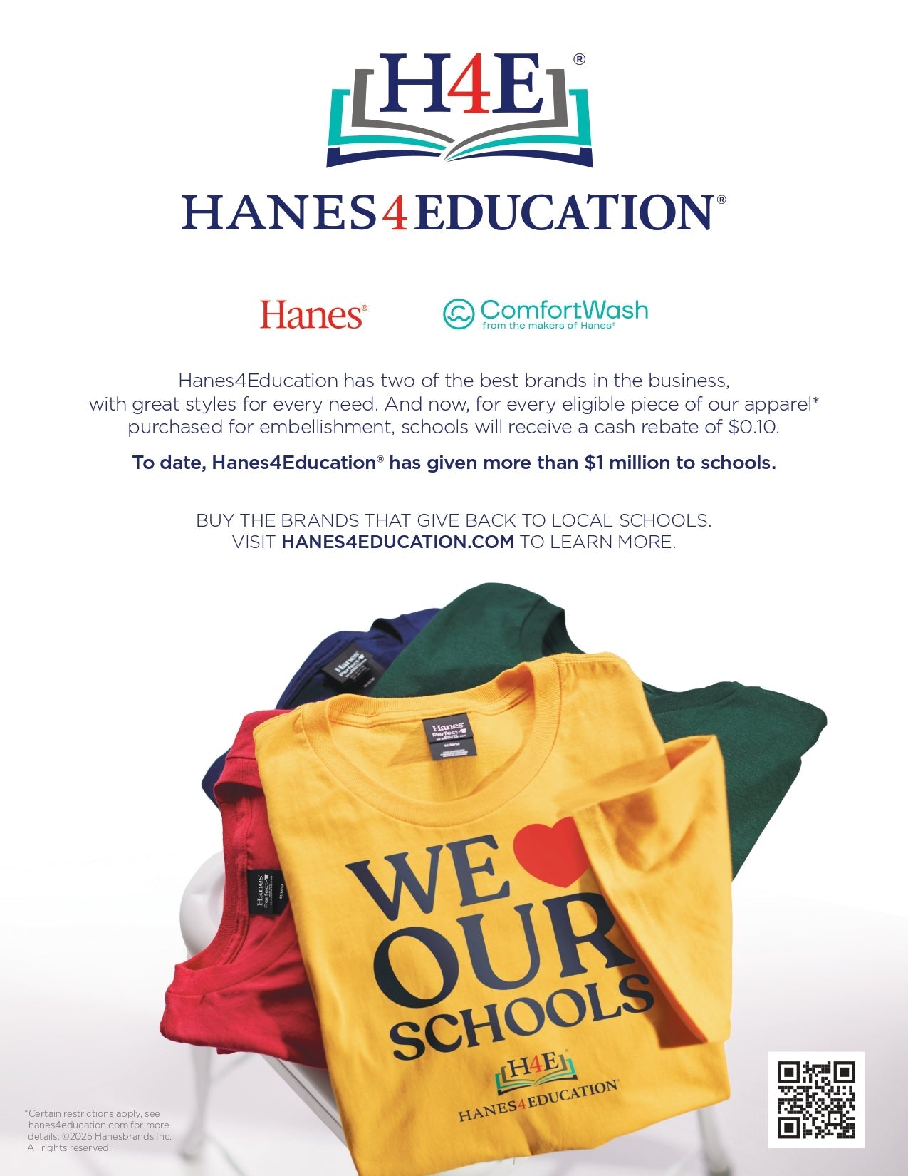 Hanes 4 Education Counter Cards